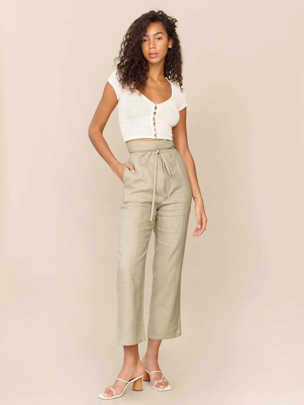 Reformation Paros Linen Pant